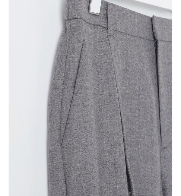 自由区「【洗える】ウォッシャブルウールサキソニーワイド パンツ」|その他|