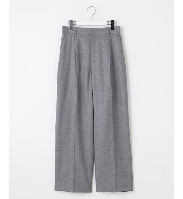自由区「【洗える】ウォッシャブルウールサキソニーワイド パンツ」|その他|
