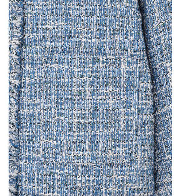 自由区「【オンオフ使える・セレモニー】ファンシーノットツイードノーカラー ジャケット」|ノーカラージャケット|