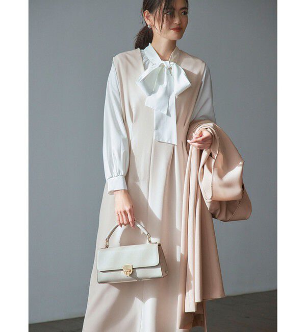 ANY SIS「【優木まおみさんコラボ】秒映えセレモニー ブラウス &times; ジャンパースカート」|ジャンパースカート|