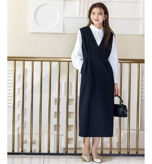 ANY SIS「【優木まおみさんコラボ】秒映えセレモニー ブラウス &times; ジャンパースカート」|ジャンパースカート|