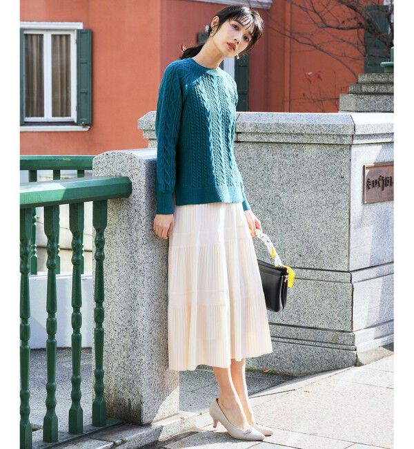 ANY SIS「プリーツ切替 スカート」|スカート|