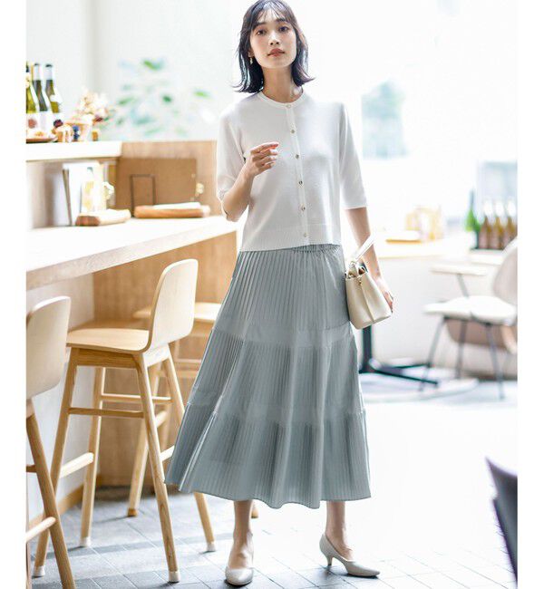 ANY SIS「プリーツ切替 スカート」|スカート|