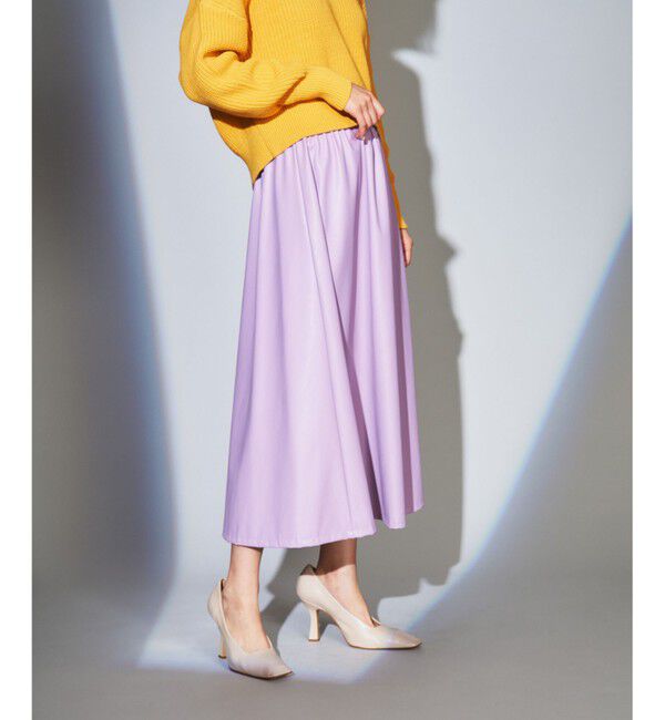  「フェイクレザースカート」|スカート|