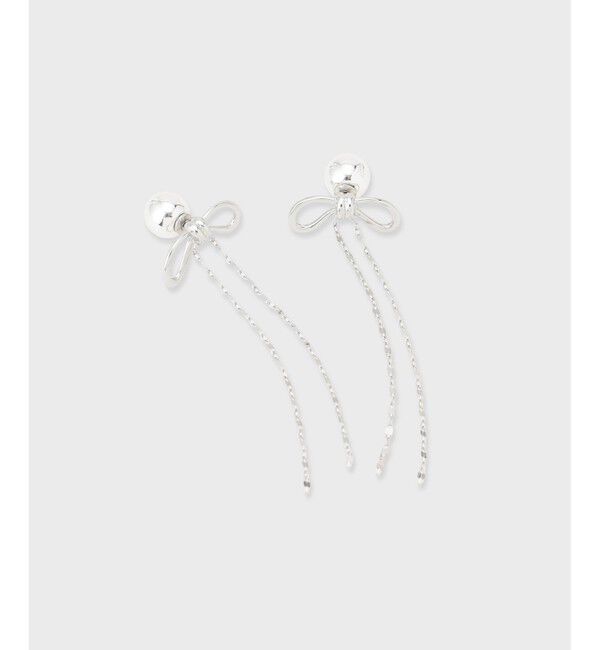 GRACE CONTINENTAL「リボンチェーンピアス」|ピアス|