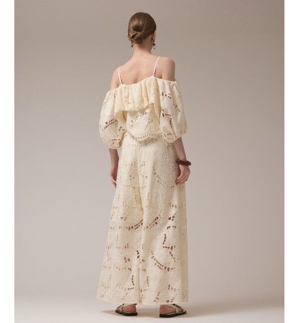 GRACE CONTINENTAL「カットワークバギーパンツ」|その他|