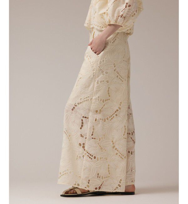 GRACE CONTINENTAL「カットワークバギーパンツ」|その他|