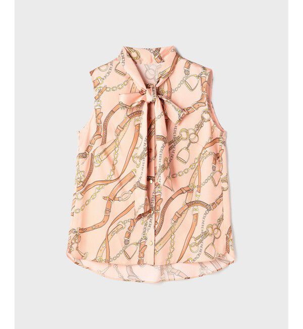 Grace Class「チェーンプリントボウタイブラウス」|シャツ・ブラウス|