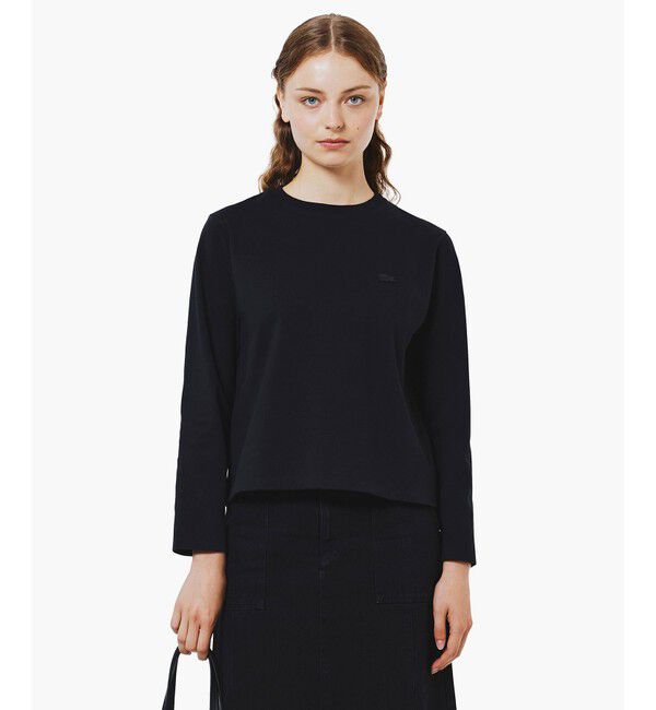 LACOSTE「スムースロングスリーブTシャツ」|Tシャツ・カットソー|ブラック