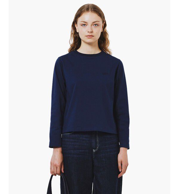 LACOSTE「スムースロングスリーブTシャツ」|Tシャツ・カットソー|ネイビー