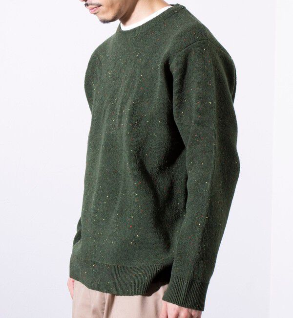 GLOSTER「【GLOSTER/グロスター】カラーネップ プルオーバー クルーネックニット」|ニット・セーター|