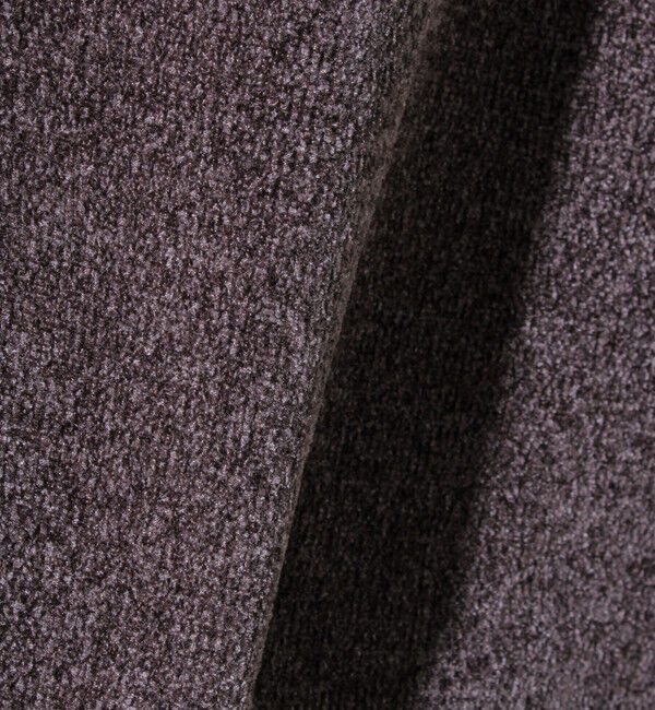 GLOSTER「【チクチクしないニットシリーズ】モールダブルフェイス クルージップカーデ」|カーディガン|