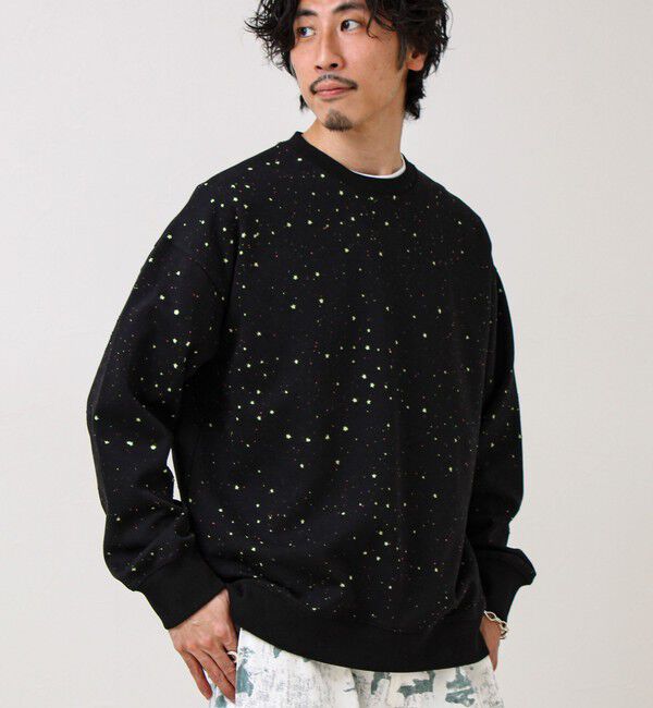 GLOSTER「星穴ネップボンディング クルーネックスウェット」|スウェット・ジャージ|