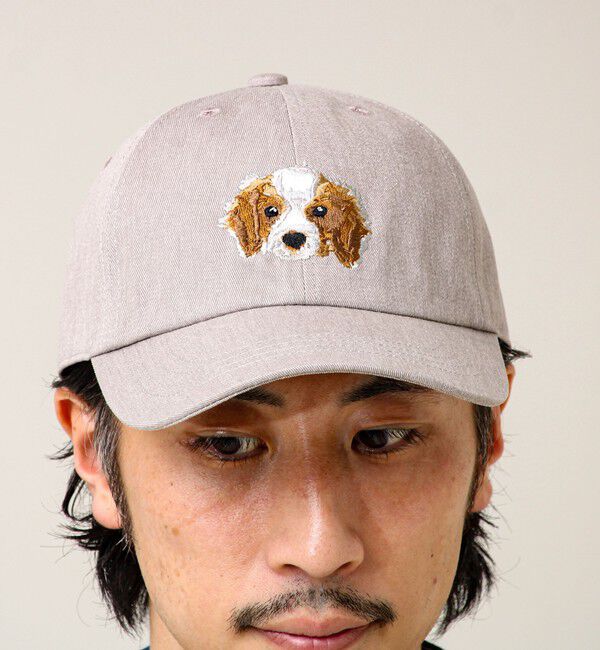GLOSTER「【カラー追加して再登場】WASHED DOG embroidery CAP」|キャップ・キャスケット|