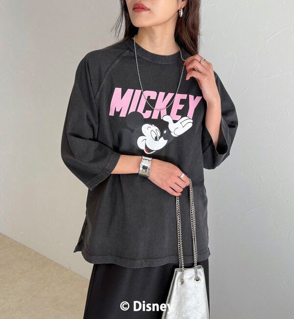 fredy emue「【GOOD ROCK SPEED】MICKEY ７分袖Tシャツ」|Tシャツ・カットソー|チャコールグレー