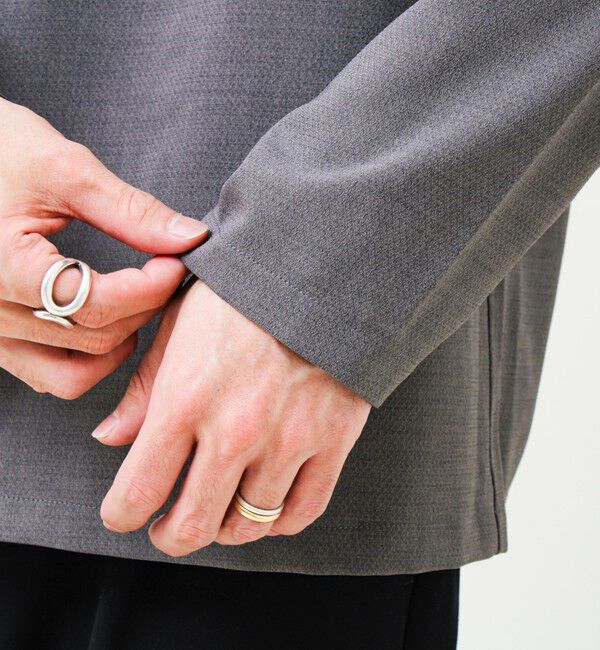 GLOSTER「【春夏に着たい上品素材】リネンタッチドビーワークシャツ」|シャツ・ブラウス|