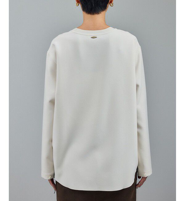 SALON adam et rope'「ダブルクロスロングTシャツブラウス / セットアップ対応」|シャツ・ブラウス|