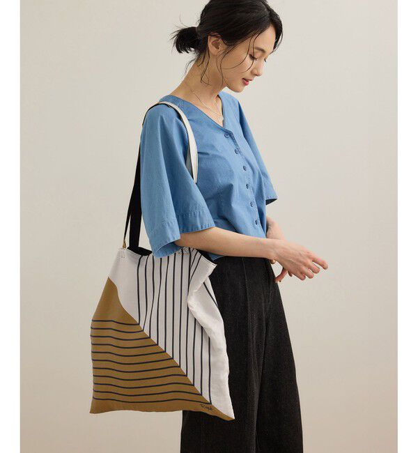 ROPE「幾何学柄シルクトートバッグ」|トートバッグ|