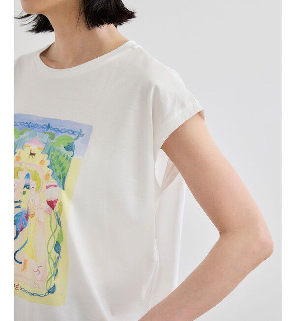 ROPE「【Kei Nagayama for ROPE'】プリント ノースリーブTEE【接触冷感・洗濯耐久あり】」|Tシャツ・カットソー|