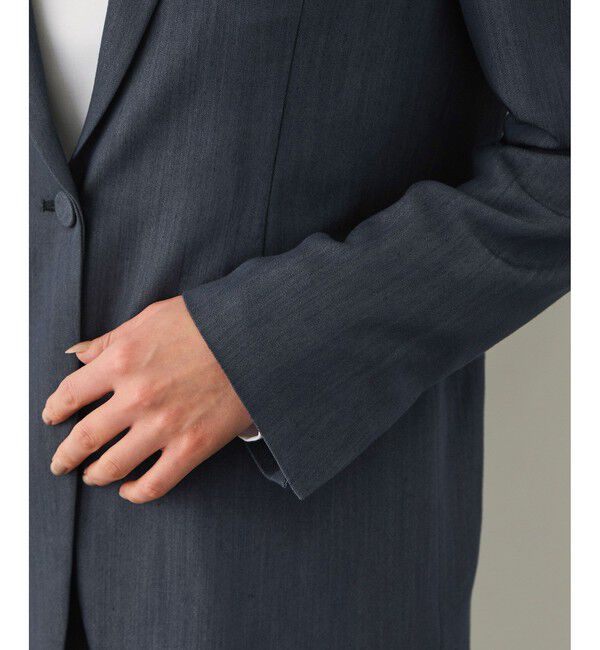 ROPE「ウエストシェイプ ベルテッドシングルジャケット/セットアップ対応」|テーラードジャケット|