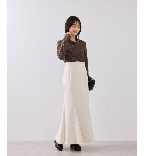 VIS「ドレープオフショルロンT/一部WEB限定カラー・イージーケア」|Tシャツ・カットソー|