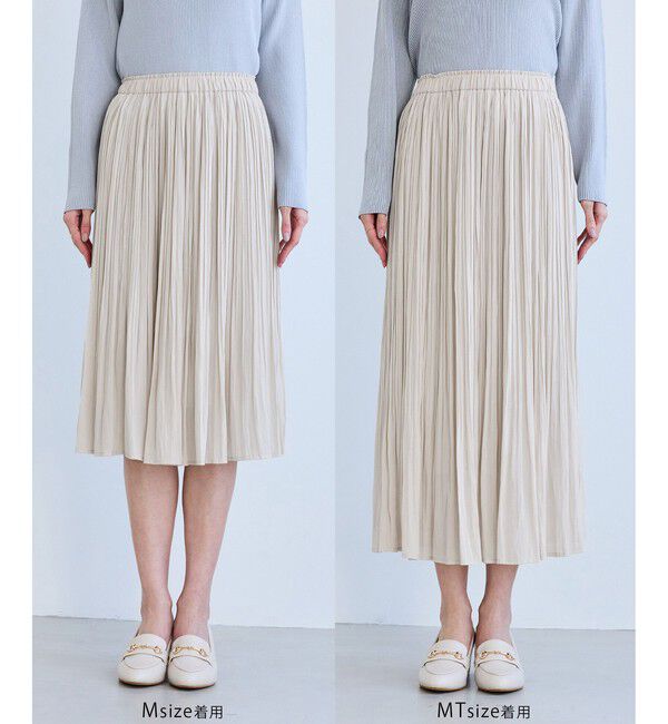 Rope&rsquo;Picnic「着丈が選べるエアリープリーツスカート」|スカート|