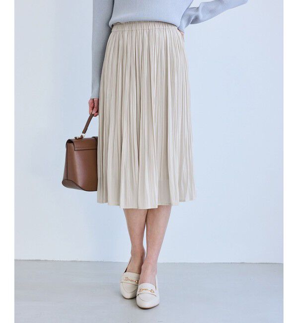 Rope&rsquo;Picnic「着丈が選べるエアリープリーツスカート」|スカート|