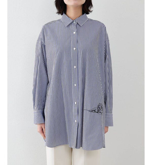  「＜一部カラー期間限定販売＞アニマル刺繍シャツ」|シャツ・ブラウス|