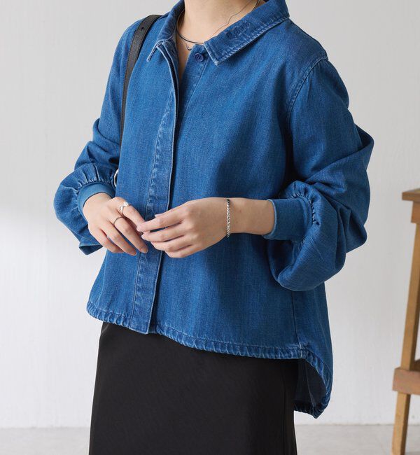  「Q.anos 2WAYデニムシャツ」|シャツ・ブラウス|
