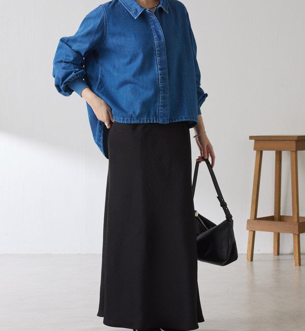  「Q.anos 2WAYデニムシャツ」|シャツ・ブラウス|