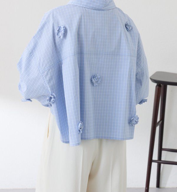  「フラワーモチーフシャツ」|シャツ・ブラウス|