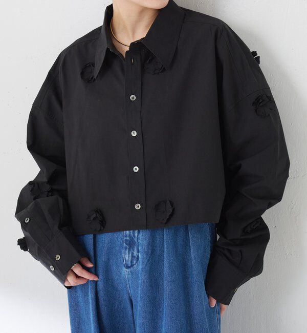  「フラワーモチーフシャツ」|シャツ・ブラウス|