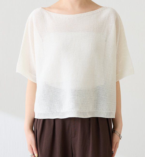  「シャーリーカーンハーフスリーブニット」|ニット・セーター|