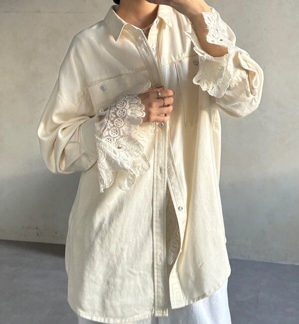  「レースフレアブラウス」|シャツ・ブラウス|