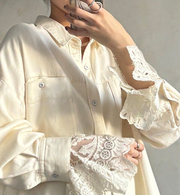  「レースフレアブラウス」|シャツ・ブラウス|