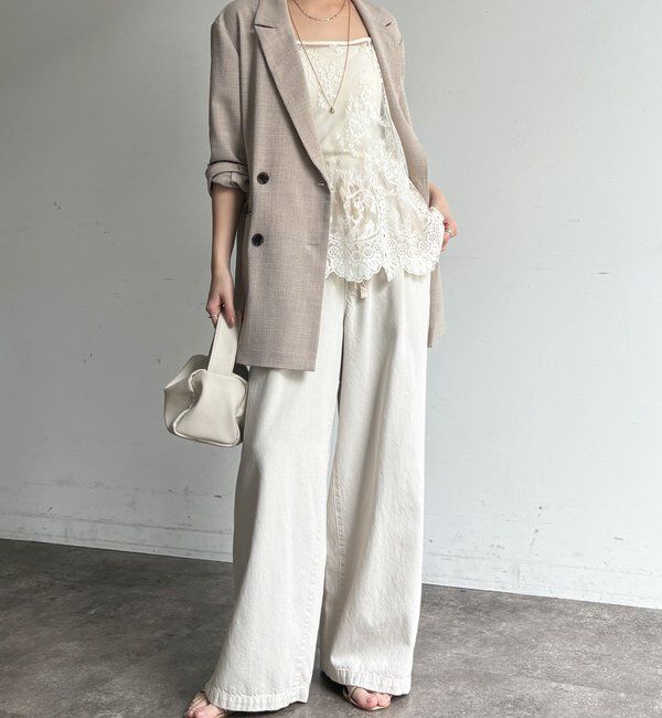  「【新色追加】スカラレースキャミ」|シャツ・ブラウス|