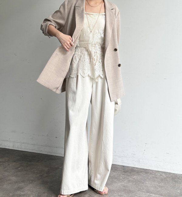  「【新色追加】スカラレースキャミ」|シャツ・ブラウス|