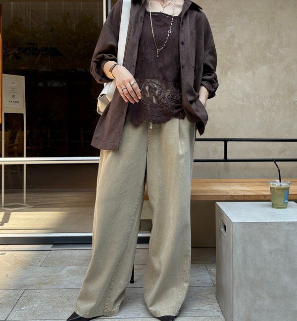  「【新色追加】スカラレースキャミ」|シャツ・ブラウス|