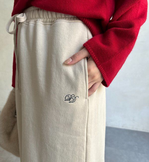  「裏起毛DD刺繍スカート」|スカート|
