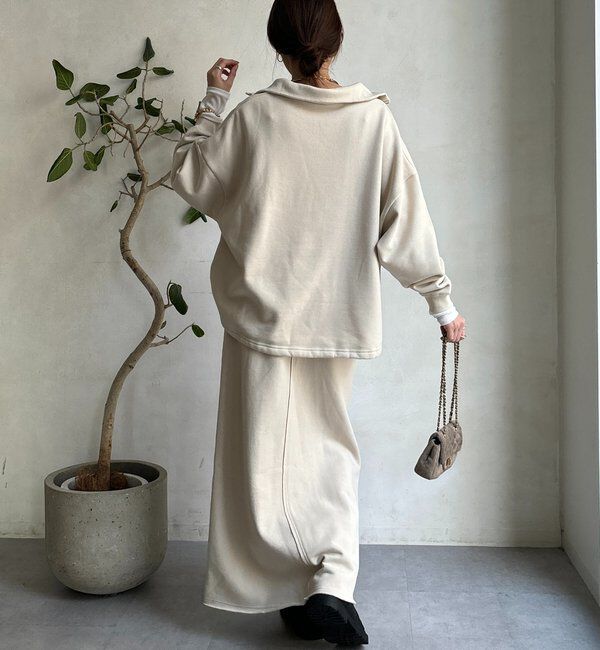  「裏起毛DD刺繍スカート」|スカート|