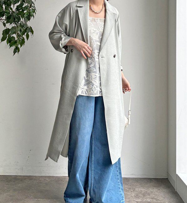  「【WEB限定】スウェードライクトレンチコート」|その他|