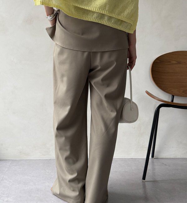  「ドライタッチワイドパンツ」|チノ|