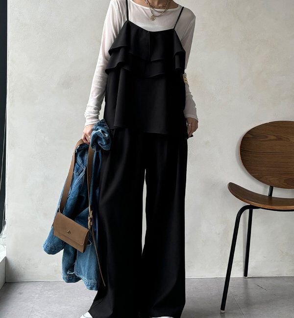  「ドライタッチワイドパンツ」|チノ|