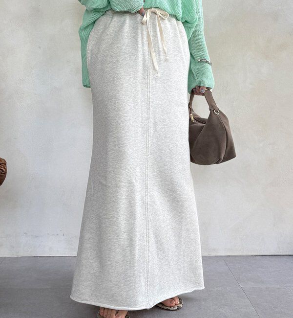  「裏毛ロングスカート」|スカート|