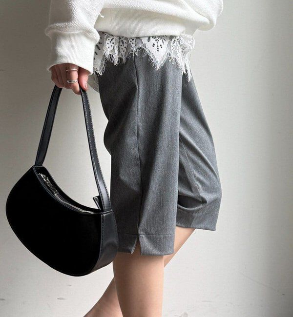  「ツイルストレッチカプリパンツ」|チノ|