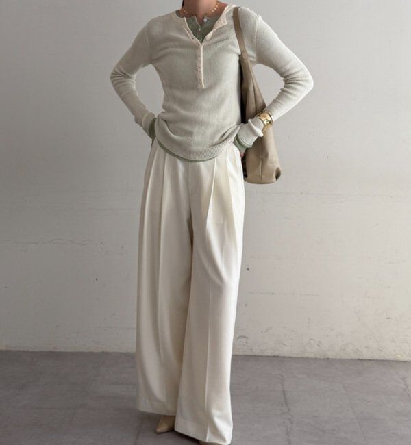  「シアーリブヘンリーニット」|ニット・セーター|