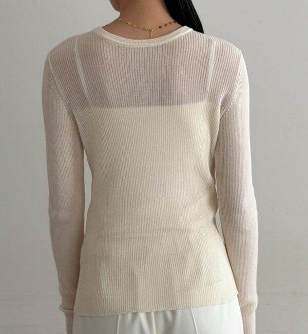  「シアーリブヘンリーニット」|ニット・セーター|