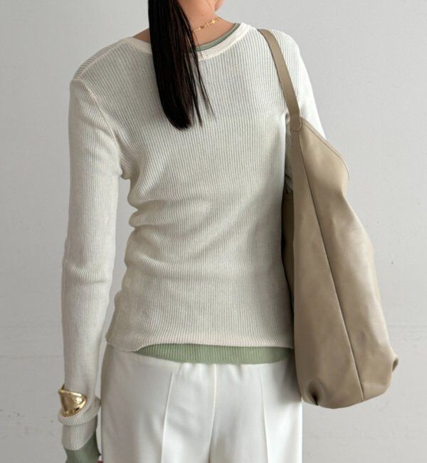  「シアーリブヘンリーニット」|ニット・セーター|