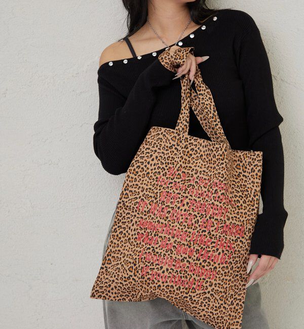  「【WEB限定】アソートメッセージロゴトートバッグ」|トートバッグ|ブラウン