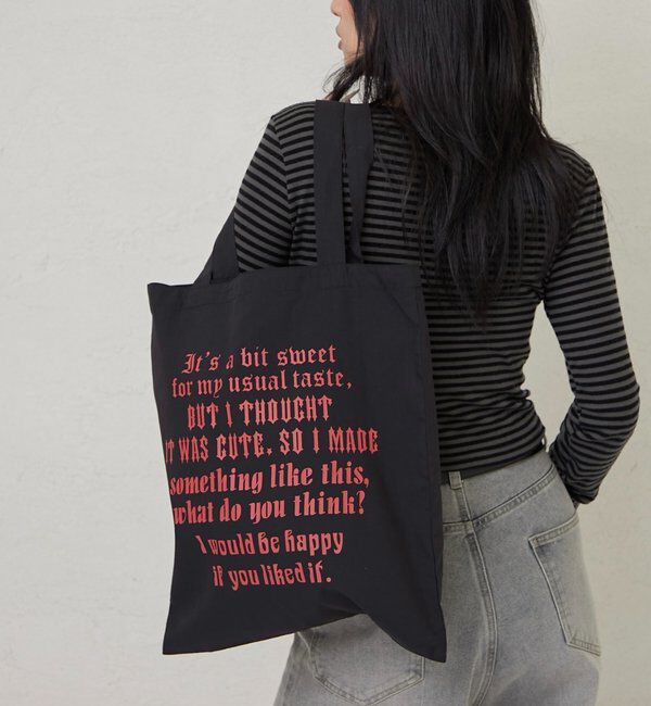  「【WEB限定】アソートメッセージロゴトートバッグ」|トートバッグ|